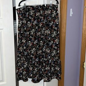 Midi Floral Skirt